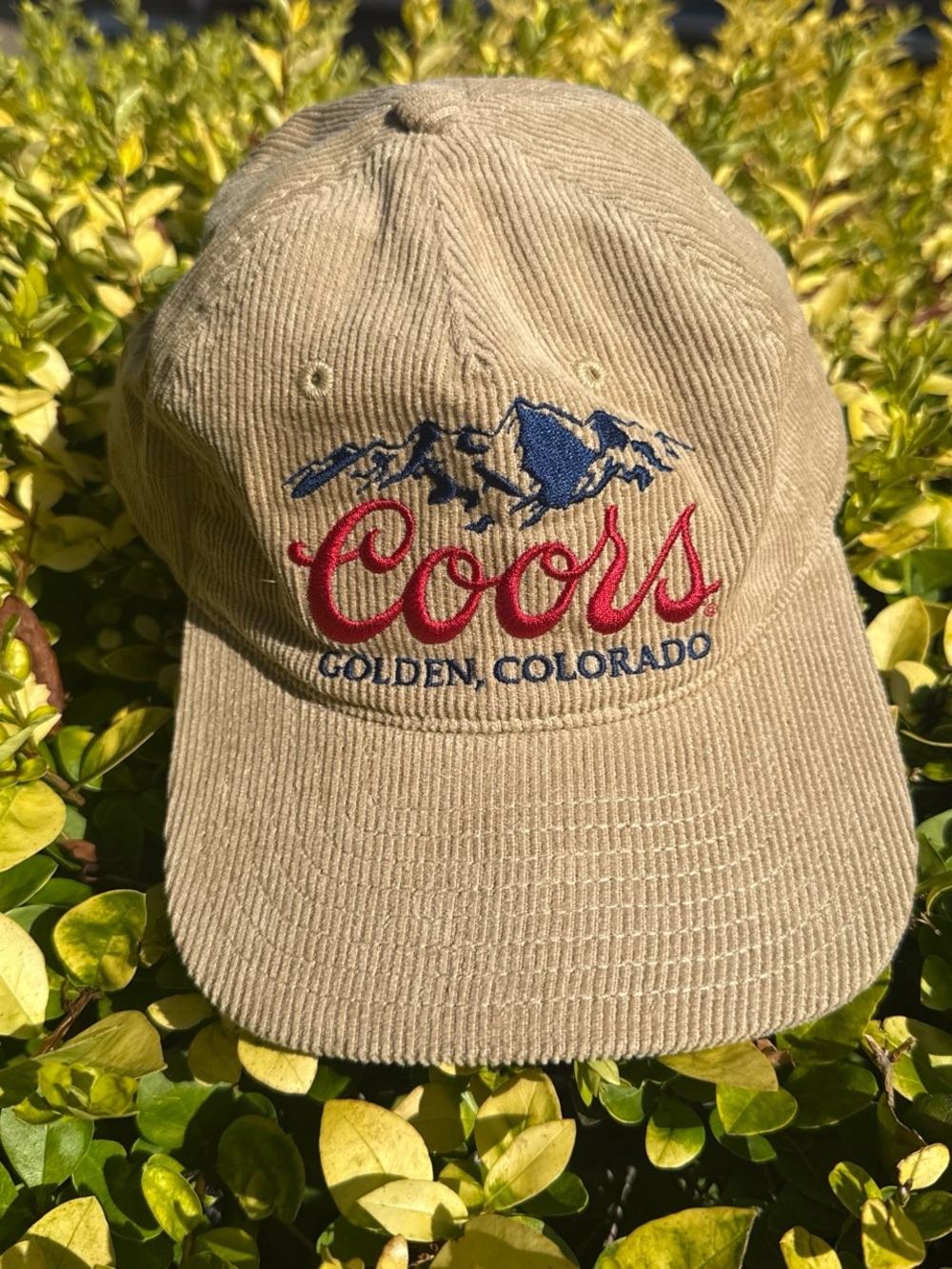 Coors Golden Colorado Corduroy Snapback Hat